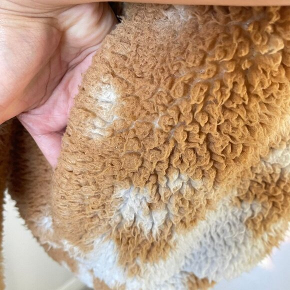 Betsey Johnson Performance Teddy Fleece Jacket‎ XS Brown - Picture 5 of 9